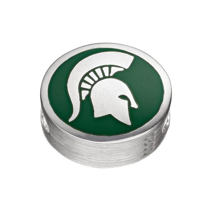 Fiora Sterling Silver Michigan State Spartans Bead, Women's, Multicolor