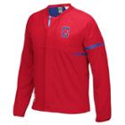 Men's Adidas Los Angeles Clippers On-court Henley Jacket, Size: Xl, Red