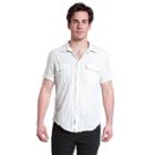 Men's Excelled Linen Button-down Shirt, Size: Xxl, Green