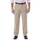 Men's Haggar Expandomatic Stretch Classic-fit Comfort Compression Waist Twill Pants, Size: 44x29, Beige Oth