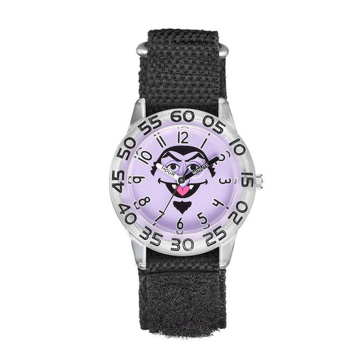 Sesame Street Count Von Count Kids' Time Teacher Watch, Men's, Black