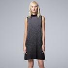 Petite Simply Vera Vera Wang Ombre Mockneck Sweaterdress, Women's, Size: M Petite, Grey (charcoal)