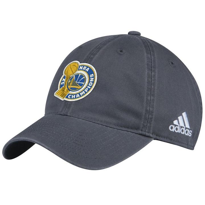 Adult Adidas Golden State Warriors 2017 Nba Champions Locker Room Adjustable Cap, Men's, Grey