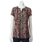 Women's Dana Buchman Button-down Shirt, Size: Small, Dark Pink