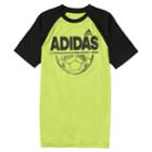 Boys 4-7x Adidas Half Time Sporty Raglan Tee, Size: 7x, Brt Yellow