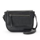 Ili Leather Flap Crossbody Bag, Women's, Black