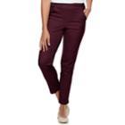 Women's Croft & Barrow&reg; Classic Pull-on Tapered-leg Jeans, Size: Xxl Short, Drk Purple