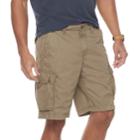 Men's Sonoma Goods For Life&trade; Modern-fit Lightweight Twill Cargo Shorts, Size: 34, Med Green