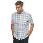 Men's Croft & Barrow&reg; Classic-fit Linen-blend Button-down Shirt, Size: Small, White