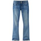 Girls Plus Size Mudd&reg; Double-button Skinny Bootcut Jeans, Size: 16 1/2, Blue Other