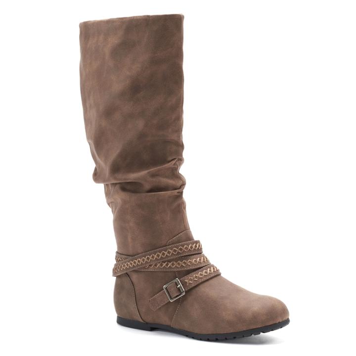 So&reg; Site Women's Knee High Boots, Size: Medium (9), Grey