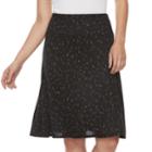 Women's Apt. 9&reg; Slimming A-line Skirt, Size: Medium, Black