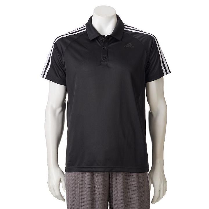 Men's Adidas D2m Polo, Size: Xl, Black