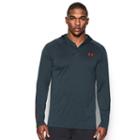 Men's Under Armour Tech Popover Henley Hoodie, Size: Large, Grey (charcoal)