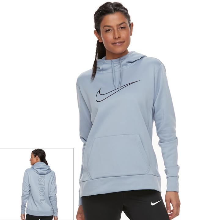 Women's Nike Therma Training Hoodie, Size: Xl, Dark Grey