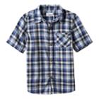 Boys 4-7x Sonoma Goods For Life&trade; Plaid Button Down Short Sleeve Shirt, Boy's, Size: 4, Blue (navy)