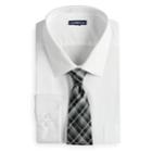 Men's Croft & Barrow&reg; Classic-fit Striped Dress Shirt And Patterned Tie, Size: S 32-33, White