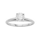 Certified Diamond Solitaire Engagement Ring In 14k White Gold (1 Ct. T.w.), Women's, Size: 8