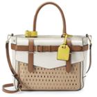 Reed Boxer Belted Large Satchel, Women's, Med Brown