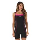 Women's Speedo Double-strap Tankini Top, Size: 10, Brt Pink