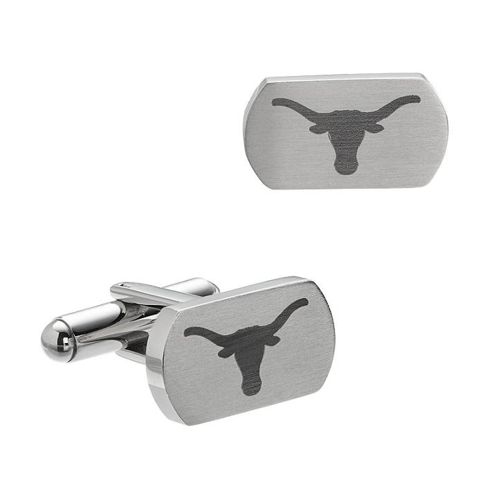 Fiora Stainless Steel Texas Longhorns Cuff Links, Men's, Grey