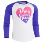 Girls 4-6x Under Armour Play With Heart Long-sleeved Tee, Size: 6, White