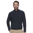 Men's Croft & Barrow&reg; Classic-fit Stretch Crewneck Sweater, Size: Medium, Dark Blue