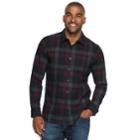 Men's Marc Anthony Slim-fit Soft Touch Flannel Button-down Shirt, Size: Xxl, Red