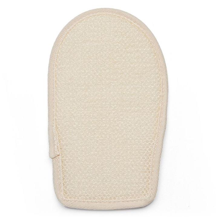 Earth Therapeutics Super Loofah Exfoliating Mitt, Beig/green (beig/khaki)