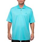 Men's Pebble Beach Classic-fit Textured Performance Golf Polo, Size: Xl, Turquoise/blue (turq/aqua)