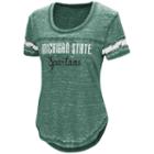 Women's Campus Heritage Michigan State Spartans Double Stag Tee, Size: Medium, Dark Green