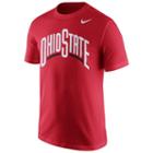 Men's Nike Ohio State Buckeyes Wordmark Tee, Size: Small, Red