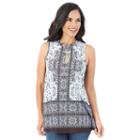 Ab Studio, Women's Print Swing Tank, Size: Regular, Ovrfl Oth