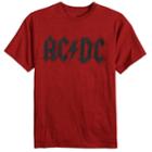 Boys 8-20 Ac/dc Tee, Size: Large, Red