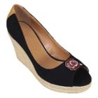 Women's Campus Cruzerz South Carolina Gamecocks South Park Platform Wedge Heels, Size: 9.5, Black