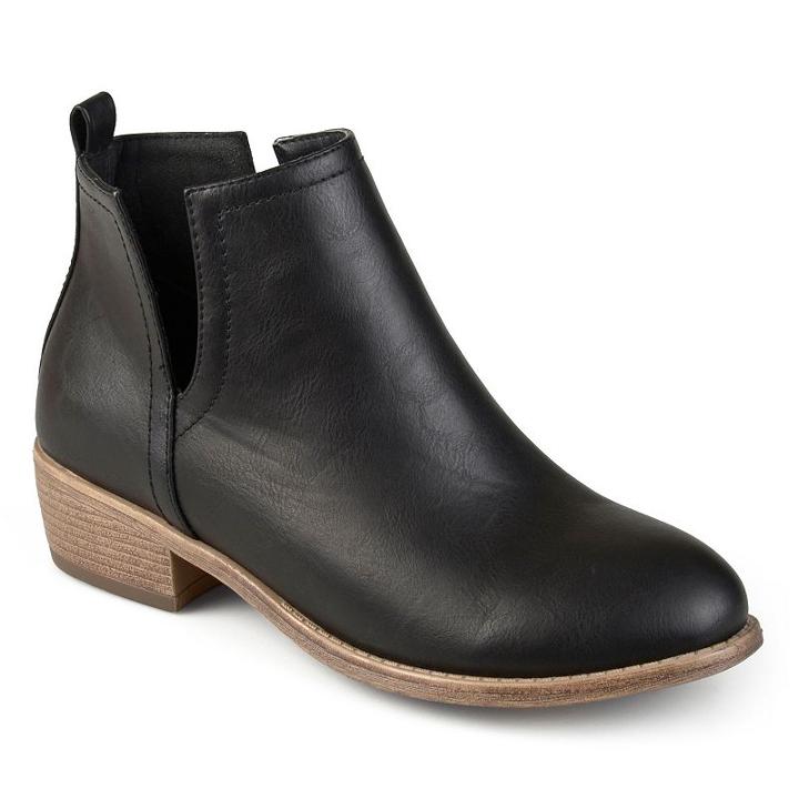Journee Collection India Women's Ankle Boots, Girl's, Size: 6.5, Black