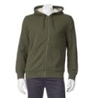 Men's Sonoma Goods For Life&trade; Sherpa Fleece Hoodie, Size: Large, Dark Green