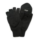 Quietwear Knit Convertible Flip-top Mittens - Men, Size: Large, Black