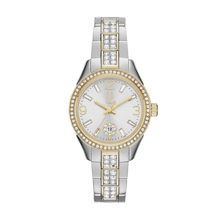 Jennifer Lopez Women's Crystal Stainless Steel Watch, Size: Small, Multicolor