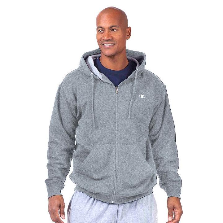 Big & Tall Champion Full-zip Fleece Hoodie, Men's, Size: 6xb, Grey Other