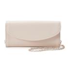Lenore By La Regale Perfect Flap Clutch, Women's, Beig/green (beig/khaki)