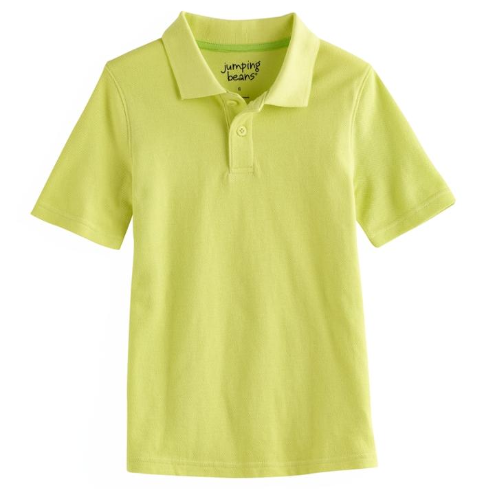Boys 4-10 Jumping Beans&reg; Pique Polo, Size: 10, Med Green