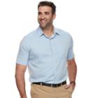Big & Tall Croft & Barrow&reg; Regular-fit Easy-care Microfiber Button-down Shirt, Men's, Size: Xxl Tall, Blue (navy)
