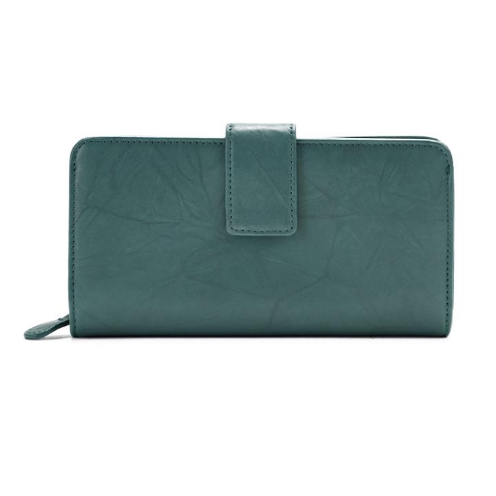 Apt. 9&reg; Sandalwood Leather Rfid-blocking Tab Clutch, Women's, Turquoise/blue (turq/aqua)