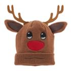 Girls 4-16 Emoji Rudolph 3d Hat, Brown