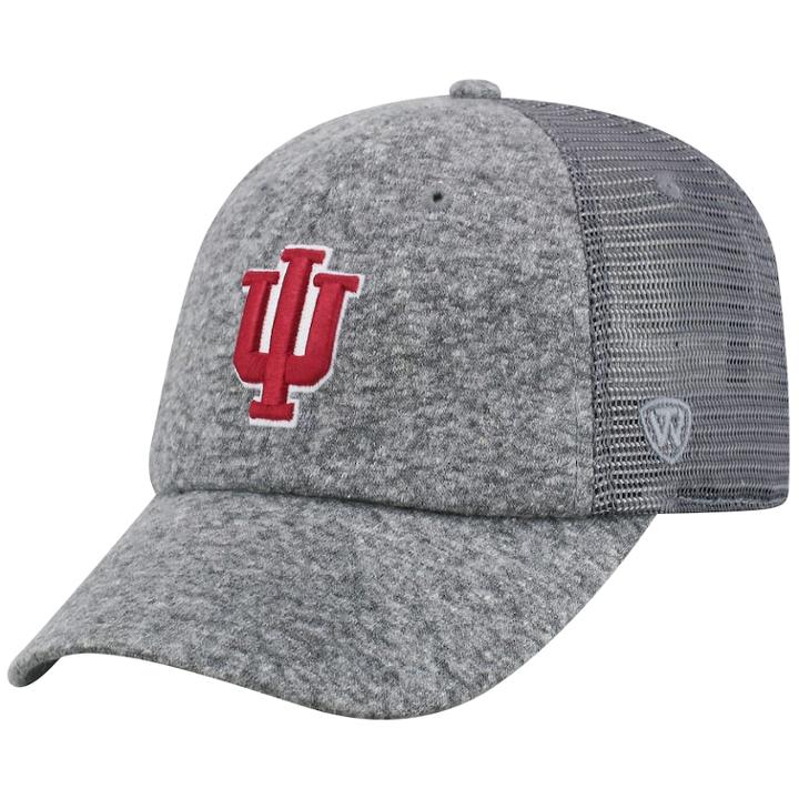 Adult Top Of The World Indiana Hoosiers Fragment Adjustable Cap, Men's, Med Grey