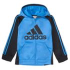 Boys 4-7x Adidas Logo Striped Hooded Jacket, Size: 6, Brt Blue