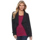 Women's Apt. 9&reg; Draped Flyaway Blazer, Size: Xl, Black