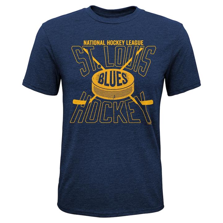 Boys 8-20 St. Louis Blues One Timer Tee, Size: L 14-16, Blue (navy)