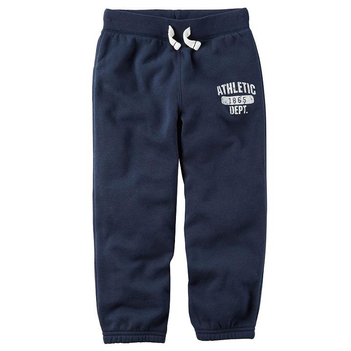 Boys 4-8 Carter's Fleece Athletic Dept. Sweatpants, Size: 7, Blue